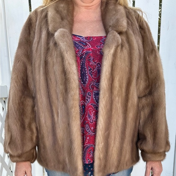 Vintage Mink red fox fur coat- by Buffums Ca. - Picture 8 of 16